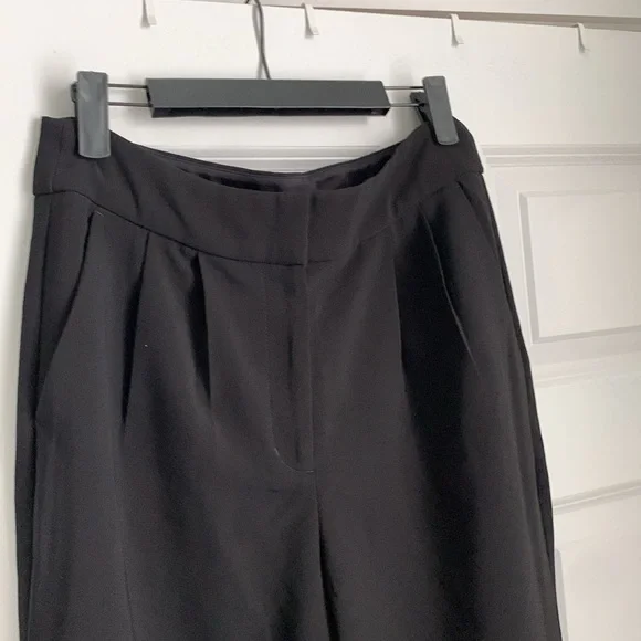 Express Ankle Super High Rise Black Pants - Picture 2 of 8